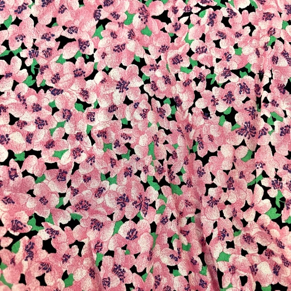 Zara Pink Floral Cropped Blouse - Picture 3 of 5